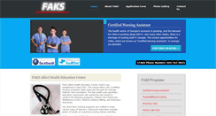 Desktop Screenshot of faks-allied-health.com